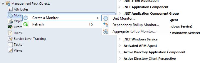 SCOM - Authoring Monitors - Create Unit Monitor